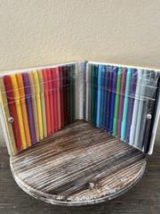 RARE VTG PENTEL 36 Colors Pens Fine Point Marker Set Original S360-36 Taiwan