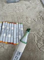 COPIC MARKERS Set Used 11x Yellow, Yellow Red, And yellow Green