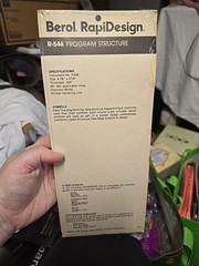 Berol RapiDesign Template R-546 Program Structure Template NIP Sealed