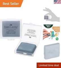 Kneadable Grey Art Eraser in Reusable Case – Ideal for Artists & Students