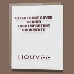 100 Pack Clear Binding Presentation Covers, PVC Report Covers,10 Mil,8-1/2 x 11″