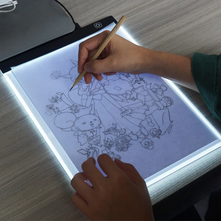 Ultra-thin A4 Size Portable USB LED Artcraft Tracing Light Box Copy Board for Ar