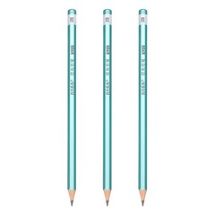 2B Drawing Pencils for Sketching, Set of 3, Dark Green/Black