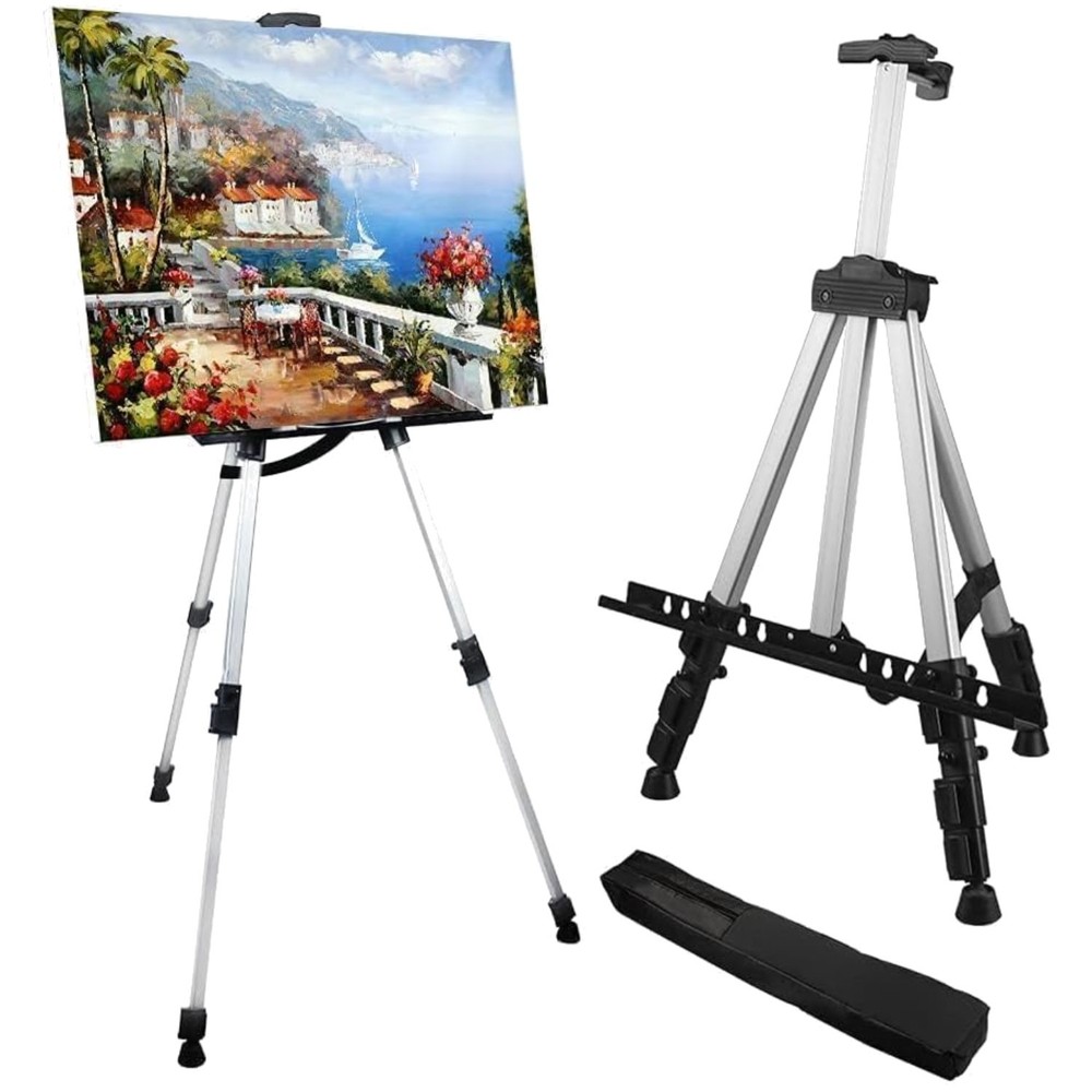 Lightweight Aluminum Display Easel Stand – Adjustable 17-66″