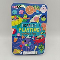 Floss & Rock Ocean Magnetic Playtime Tin Set Complete Kids Travel Toy Used