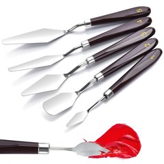 5 Pcs Palette Knife Set Painting Tools for Oil Acrylic Mixing Spatulas