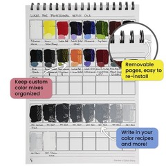 Hg Art Concepts Painters Color Diary – 9X12 Spiral-Bound Acid- Color Swatch