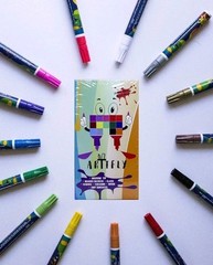 15 Colors Oil Based Paint Pens, Permanent Marker for Metal, Wood, Canvas Artifly