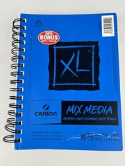 Canson XL Mixed Media Paper Pad 5.5″ X 8.5″- 72 Sheets – Acrylic Watercolor Read
