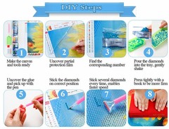 Eiazuiks Diamond Painting Kits for Adults, Books 5D DIY 12×16 inch,