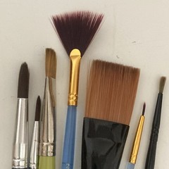 Paint Brush Lot Of 19 Artist Brushes Mixed Lot Various Sizes Brands- ArtistLoft