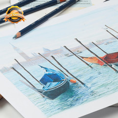 72 Count Watercolour Colored Pencils Drawing Art Set Metal Tin