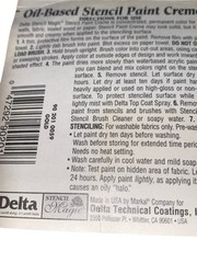 Delta USA Crafting Stencil Magic Oil-Based Stencil Paint Creme Gold 1/2oz NEW