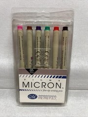Sakura Pigma Micron Fineliner Brush Pens 05 Colors .45 Mm