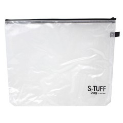EXTRA TOUGH REINFORCED ZIPPED CLEAR PROTECTIVE STORAGE POUCHES S-Tuff Bags A4/A3