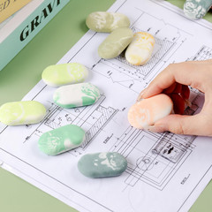 – Marble Pencil Erasers, 12 Pack, 1″ X 2″ | Soft Rubber Marble Pencil Erasers fo