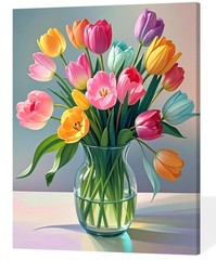 Tulip Paint Pigment Set For DIY Painting Activity Art Craft For Beginners