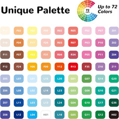 Acrylic Gel Pens 72 Colors, Colored Pens for Journaling, Coloring Books, Calligr