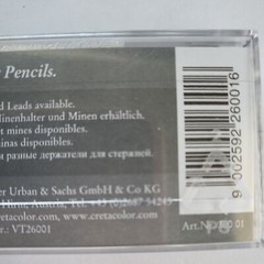 Cretacolor Soft Charcoal Lead 6/Pack Pencil: 120mm x 5.6mm diameter