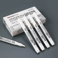 3pcs White Waterproof Permanent Paint Marker Pens for Metal Wood Fabric