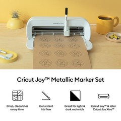 Cricut Joy Metallic Marker Set 1.0 mm 1 ct Gold Silver Copper