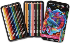 PRISMSCOLOR PREMIER 24ct. Colored Pencils Assorted Colors NEW and SEALED