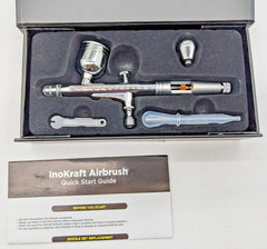 INOKRAFT | Airbrush sets | 3 Nozzle 0.2, 0.3 & 0.5 mm | cleaning kit