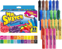 Mr. Sketch Scented Markers, Chisel Tip, Assorted Colors, 22 Count – Fun for Kids