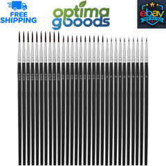 Anezus 30 Pcs Fine Detail Paint Brushes Set (#0 #00 #000) for Miniature Models