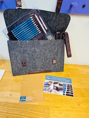 Artist’s Loft Drawing Set with Felted Case, Sketch Pad & Tips/techniques manual
