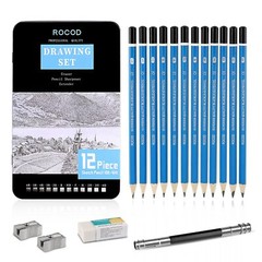 Professional Sketch Pencils 6B-4H for Artists, Beginners, Kids & Adults Drawing.