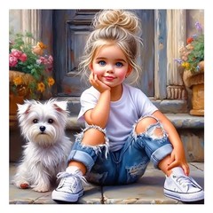 AMORARS Diamond Painting Kit for Adults – Dog 30x30cm, Multicolour