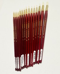 ARTISTS PAINT BRUSH’S New lot of 25 Pure Synthetic Rounds, Filbert’s, &Brights