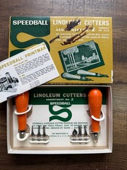 Vintage Speedball Linoleum Cutter set Assortment No.2 Product 4132