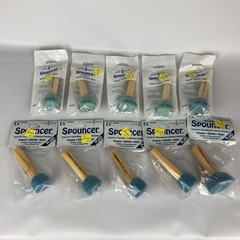 Spouncer by Plaid Sponge Stencil Brushes Lot 1 1/4″ & 1 3/4″