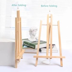 2PCS 17 Inch Desktop Easel, Party Easel, Wooden Easel – Versatile Tabletop Art D
