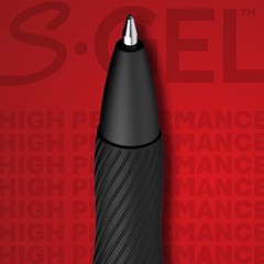 S-Gel Blue Gel Pens, 1.0mm Bold Point, 12 Count