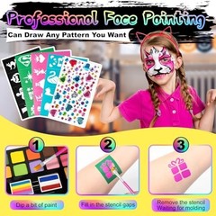 24 Colors Washable Face Painting Kit for Kids – Non-Toxic, Safe for Sensitive Sk