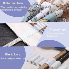 48pc Art Pencil Set Oil Based Water Soluble Sketch Pencils w/ Case XXYOUPIN