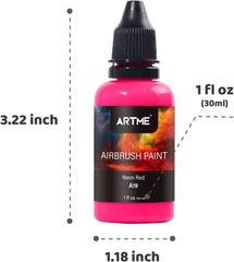 Airbrush Paint, 24 Colors Airbrush Paint Set Include Metallic and Neon Colors, O