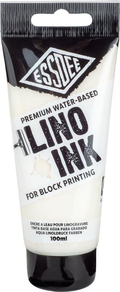 Premium Quality Block Printing Ink White 100ml Craft Art Studio Supplies