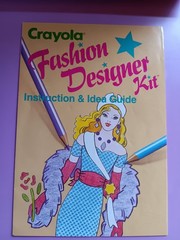 VTG Crayola Fashion Designer Kit 1990 Toy Drawing Color Styling Art Set Stencils