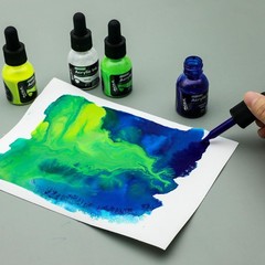 Acrylic Ink Premium 12pc x 20ml (0.7 US fl.oz), Acrylic Inks for Artists, Ess…