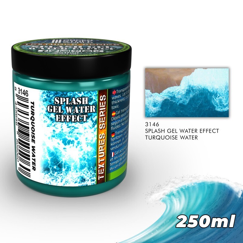 Water effect Gel – Turquoise 250ml -painting Figures Miniature Colours Warhammer