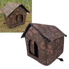 Outdoor Cat House Cloth Weather Proof Insulated Pet Shelter Dog House