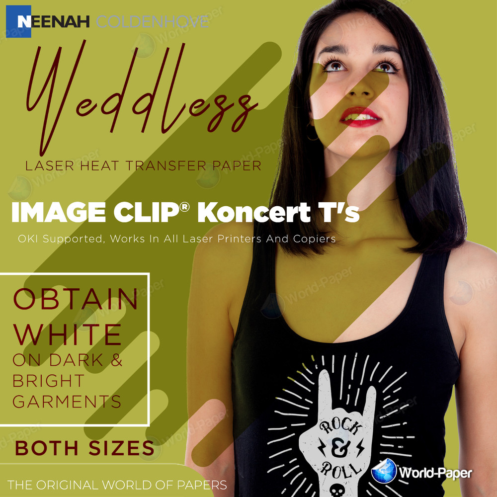 LASER HEAT TRANSFER PAPER DARK FABRIC “IMAGE CLIP KONCERT-T’s” USA #1
