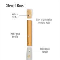 Plaid Stencil Brush Set, (8-Piece), 0289956 8-Piece, Multicolor