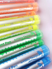 14 Pack Neon UV Fluorescent Acrylic Paint Pens, Double Pack of Both Extra Fine a