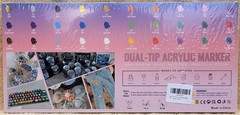 ACRYLIC MARKERS – Dual Tip – 30 Colors – NEW