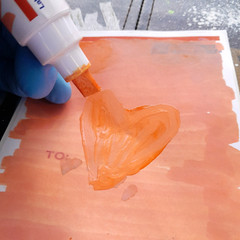 MODIFIED Orange Uni Paint Marker PX-30 Broad Chisel Tip 8mm Graffiti Supplies